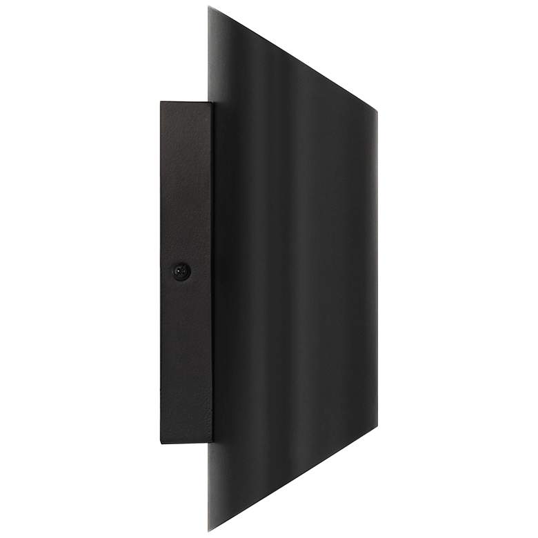 Image 6 Possini Euro Everard 10" High Black and Gold LED Wall Sconce more views