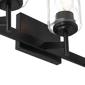Image4 of Possini Euro Evette 21" Wide Black 3-Light Bath Light more views