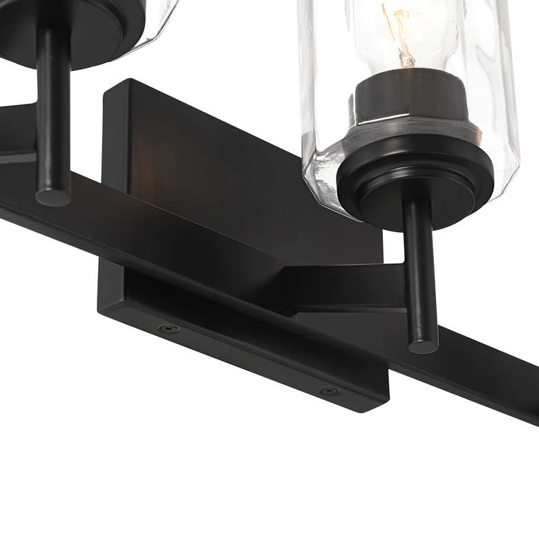 Image 4 Possini Euro Evette 21" Wide Black 3-Light Bath Light more views