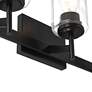 Thumbnail4 of Possini Euro Evette 21" Wide Black 3-Light Bath Light more views