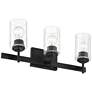 6_Possini Euro Evette 21" Wide Black 3-Light Bath Light more views