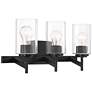 7_Possini Euro Evette 21" Wide Black 3-Light Bath Light more views