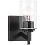 Thumbnail2 of Possini Euro Evette 9 1/4" High Black Wall Sconce