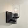 Thumbnail1 of Possini Euro Evette 9 1/4" High Black Wall Sconce