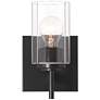 5_Possini Euro Evette 9 1/4" High Black Wall Sconce more views