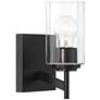 7_Possini Euro Evette 9 1/4" High Black Wall Sconce more views