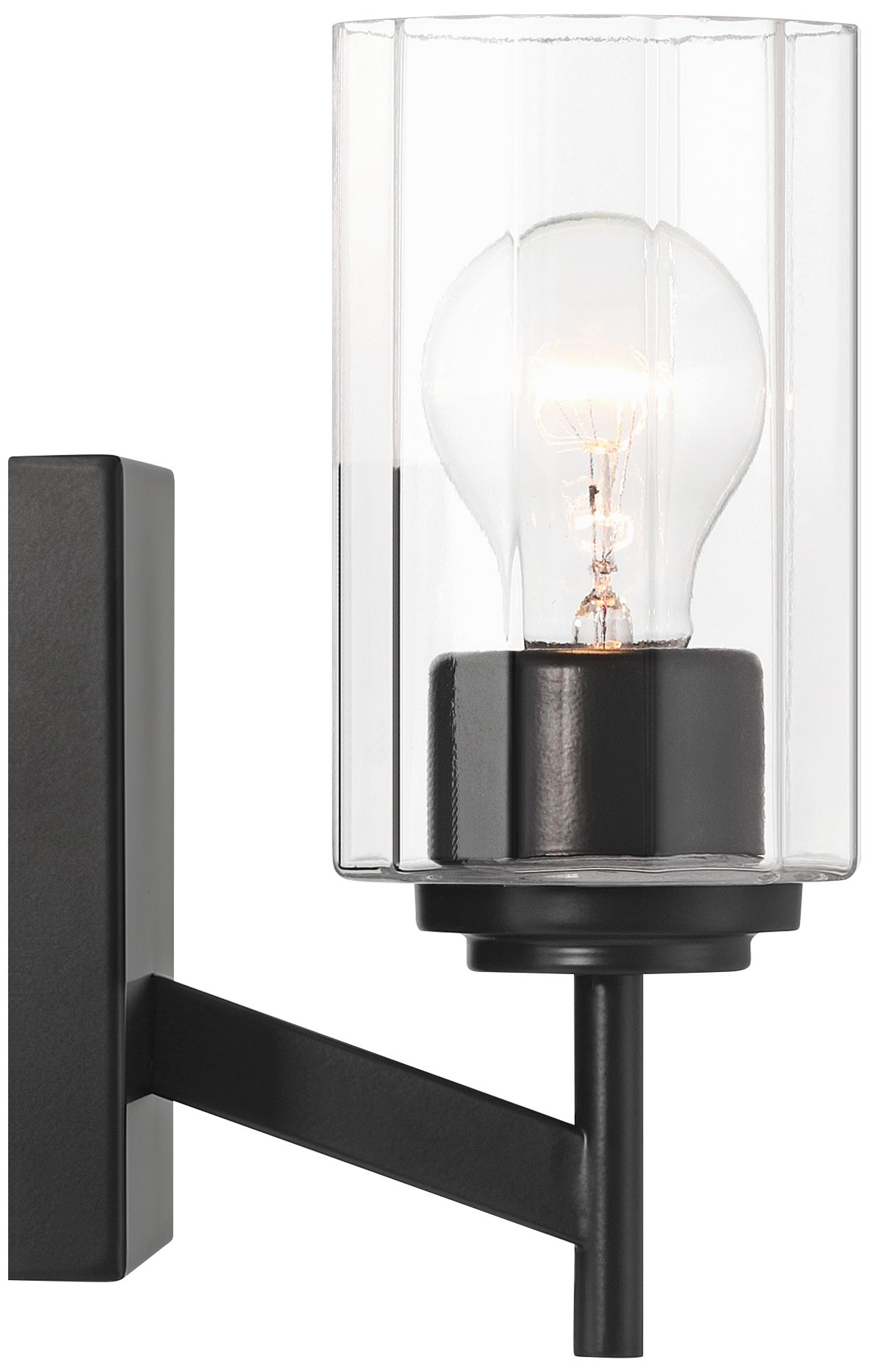 Possini Euro Evette 9 1/4" High Black Wall Sconce