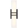 5_Possini Euro Exeter 17" Wide Black LED Bathroom Vanity Light Set of 2 more views