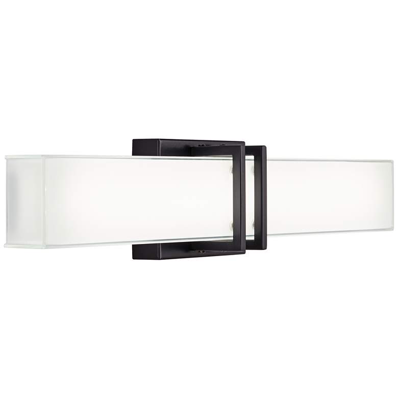 Image 6 Possini Euro Exeter 24" High Black LED Bathroom Vanity Light Set of 2 more views