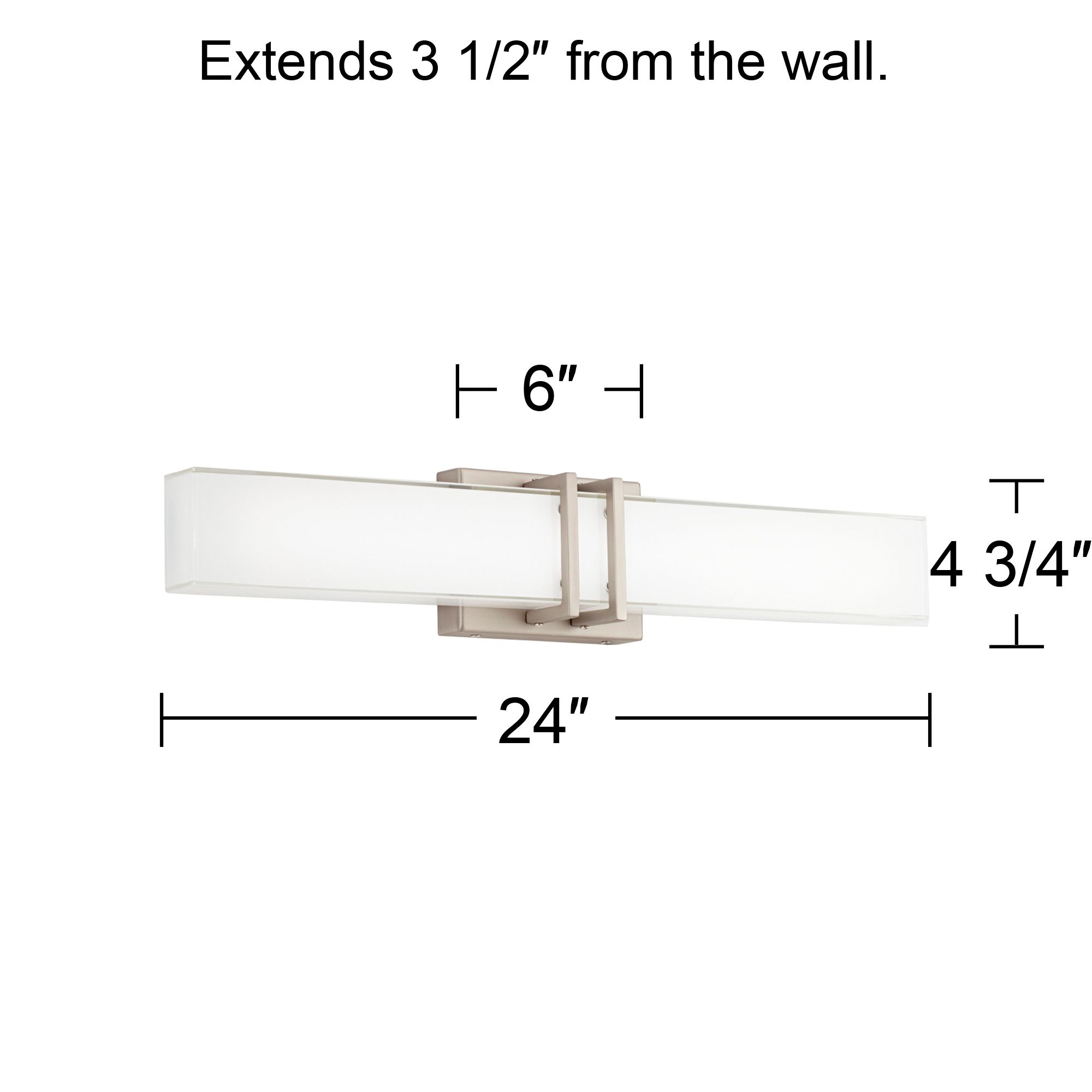 Possini Euro Exeter 24" High Nickel LED Bathroom Vanity Light Set of 2