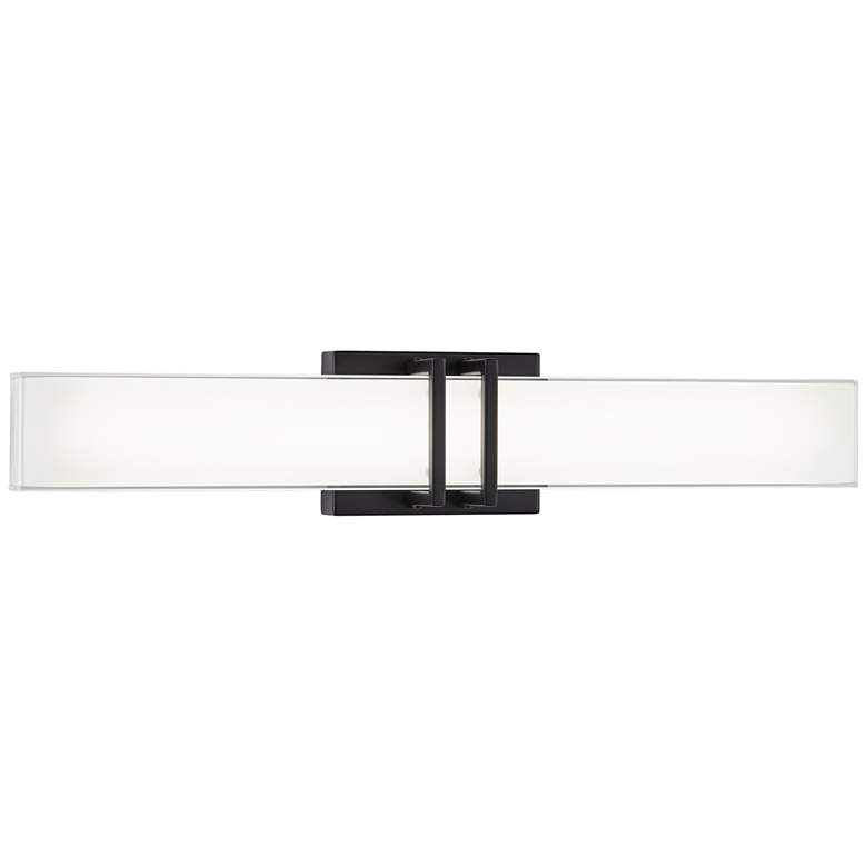 Image 4 Possini Euro Exeter 24" Wide Black LED Bathroom Vanity Light more views