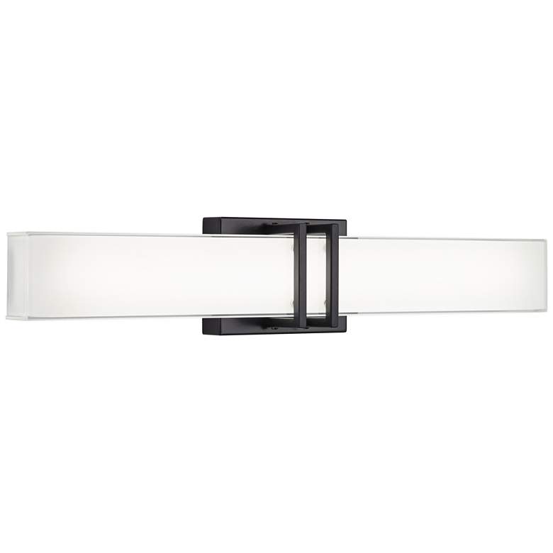 Image 5 Possini Euro Exeter 24 inch Wide Black LED Bathroom Vanity Light more views