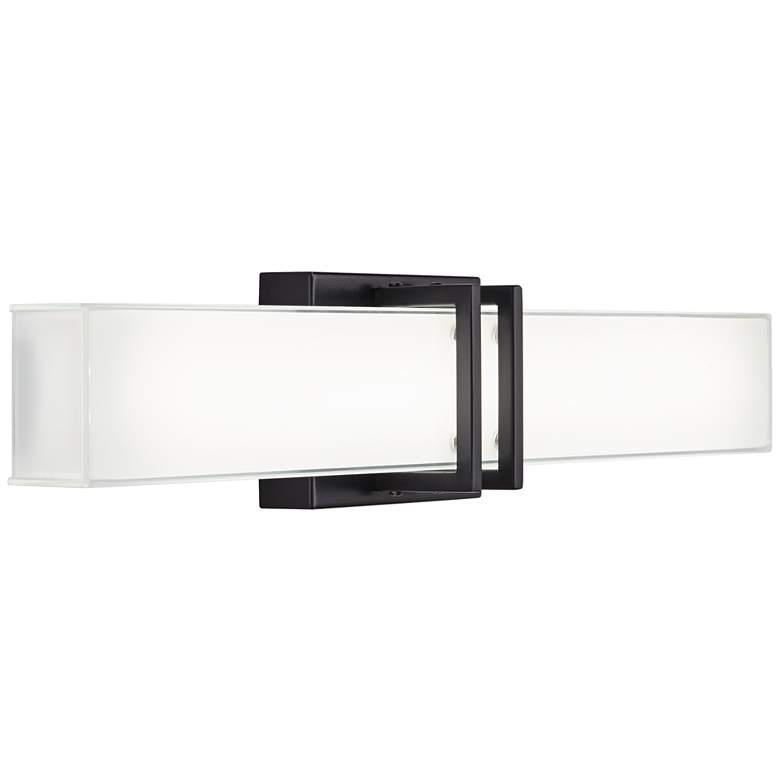 Image 6 Possini Euro Exeter 24" Wide Black LED Bathroom Vanity Light more views