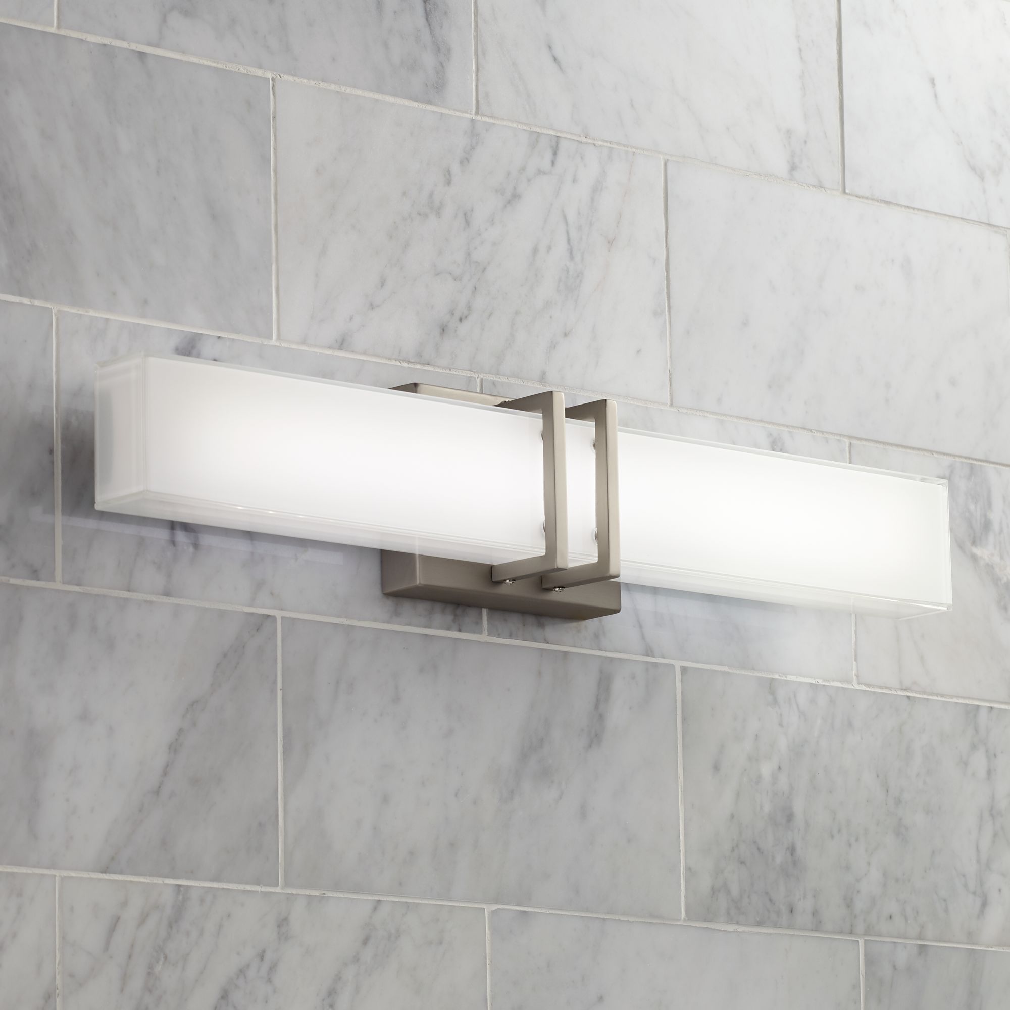 silver light fixtures for bathroom