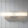 Possini Euro Exeter 24" Wide Nickel LED Bathroom Vanity Light in scene