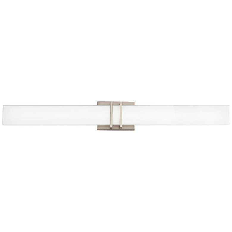 Image 3 Possini Euro Exeter 36 inch High Nickel LED Modern Bathroom Light Set of 2 more views