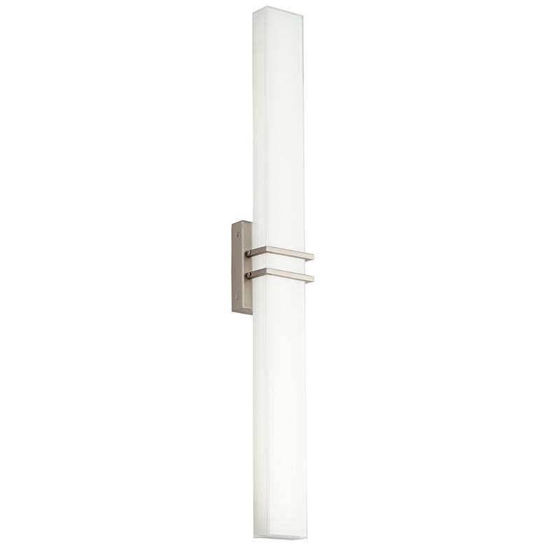 Image 5 Possini Euro Exeter 36" High Nickel LED Modern Bathroom Light Set of 2 more views