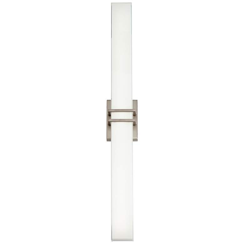 Image 6 Possini Euro Exeter 36" High Nickel LED Modern Bathroom Light Set of 2 more views