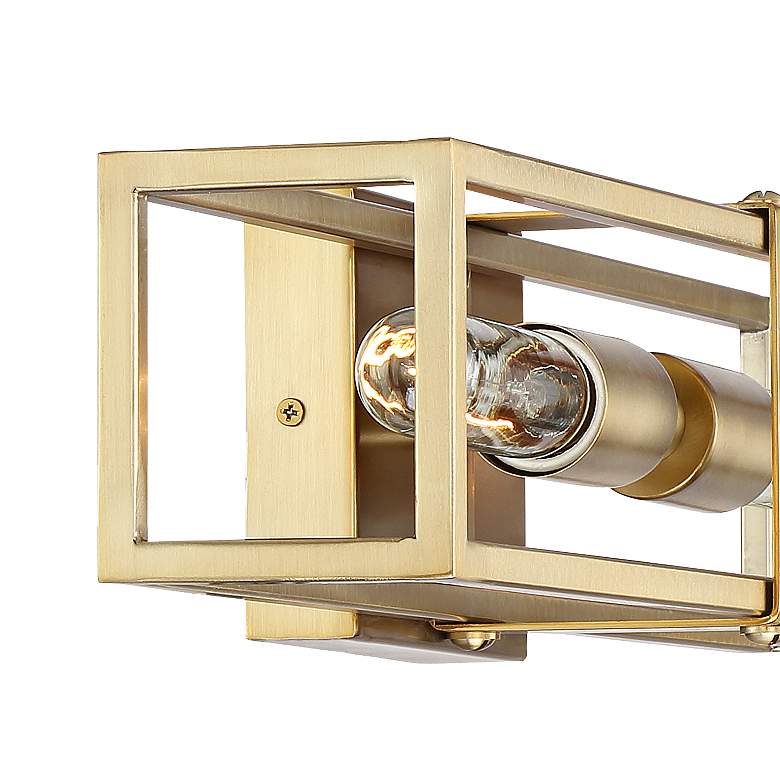 Image 3 Possini Euro Fabrian 18 1/4" Brass Modern Luxe Wall Sconce Set of 2 more views