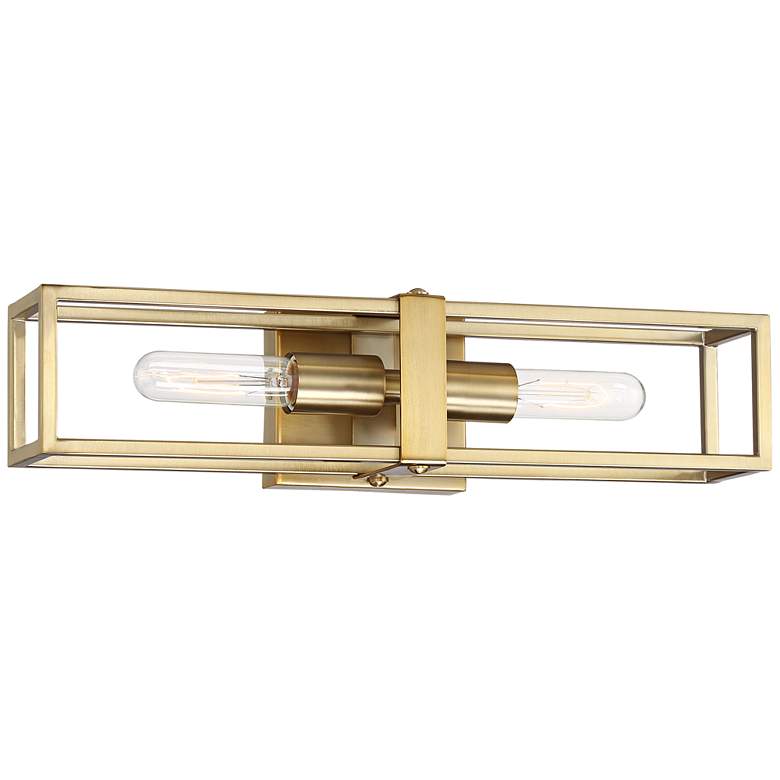 Image 6 Possini Euro Fabrian 18 1/4" Brass Modern Luxe Wall Sconce Set of 2 more views