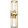 Possini Euro Fabrian 18 1/4" High Brass Modern Luxe Wall Sconce