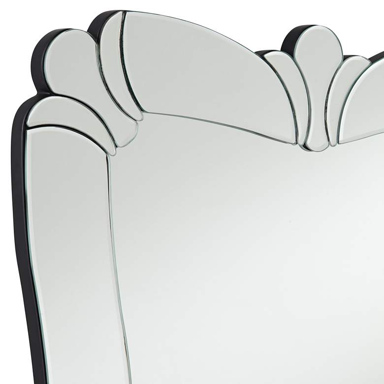 Image 3 Possini Euro Fabrina Silver 26" x 40" Rectangular Wall Mirror more views