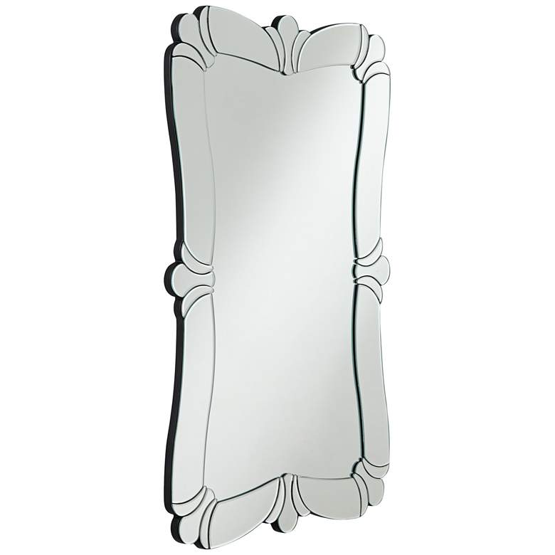Image 6 Possini Euro Fabrina Silver 26" x 40" Rectangular Wall Mirror more views