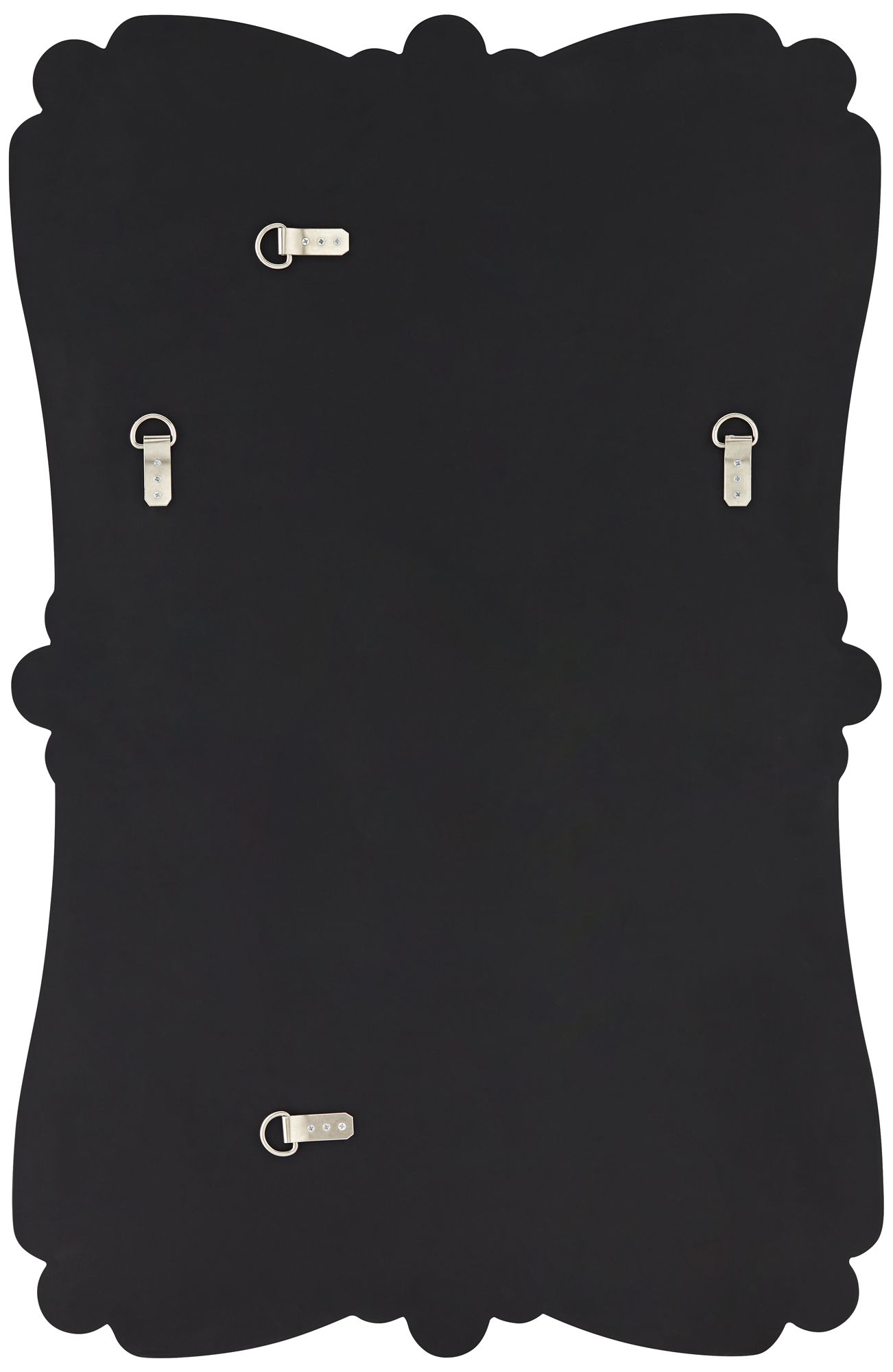 Possini Euro Fabrina Silver 26" x 40" Rectangular Wall Mirror