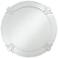 Possini Euro Fabrina Silver 32" Round Wall Mirror