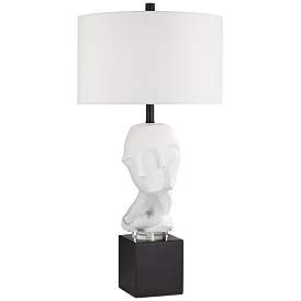 Image3 of Possini Euro Faces 31" Modern Statue Ceramic Table Lamp