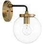 Watch A Video About the Fairling Gold Glass Globe Wall Sconce