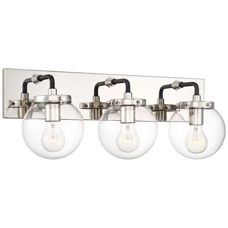 Image 3 Possini Euro Fairling 24" Wide Glass Globe 3-Light Bath Light