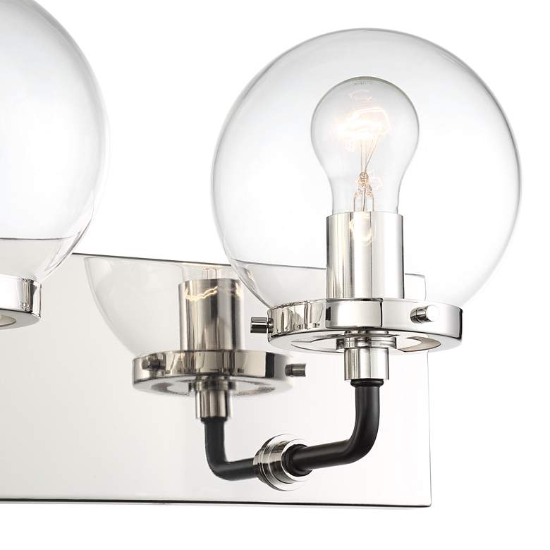 Image 4 Possini Euro Fairling 24" Wide Glass Globe 3-Light Bath Light more views
