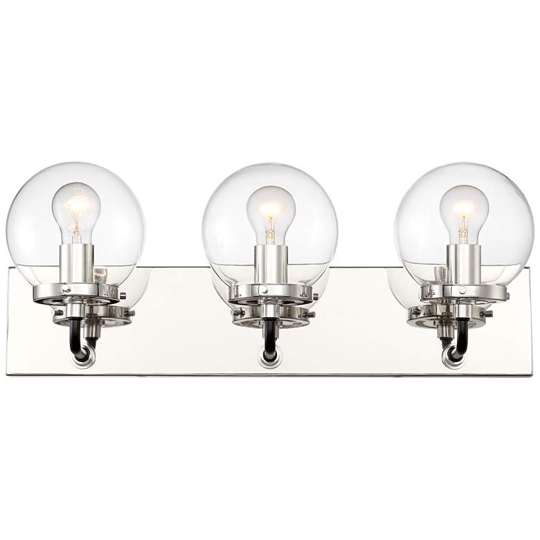 Image 6 Possini Euro Fairling 24" Wide Glass Globe 3-Light Bath Light more views