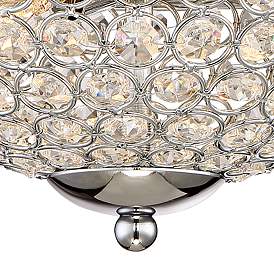 Image4 of Possini Euro Faith Chrome-Crystal Ceiling Lights Set of 2 more views