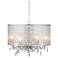 Possini Euro Farina 23" Wide Organza Silver Pendant Light