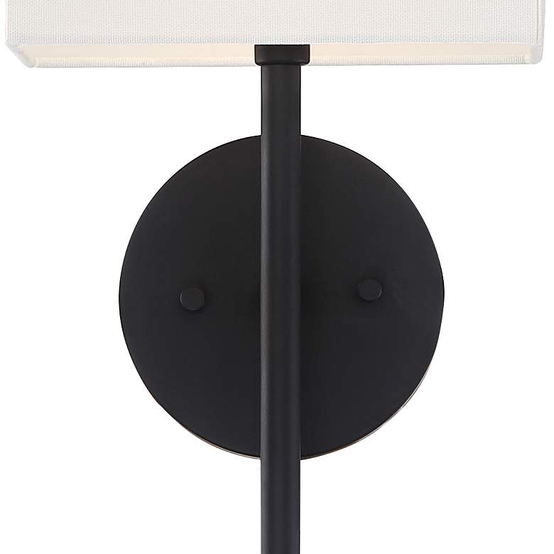Image 3 Possini Euro Favreau 16 1/4" High Black Wall Sconce Set of 2 more views