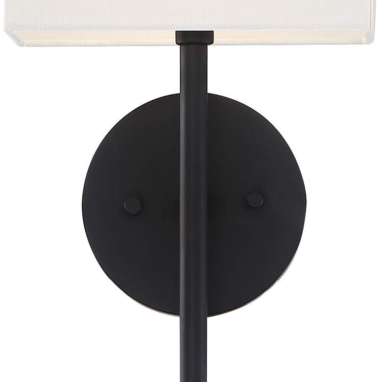 Image 3 Possini Euro Favreau 16 1/4 inch High Black Wall Sconce Set of 2 more views