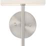 3_Possini Euro Favreau 16 1/4" High Brushed Nickel Wall Sconce Set of 2 more views