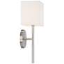 6_Possini Euro Favreau 16 1/4" High Brushed Nickel Wall Sconce Set of 2 more views