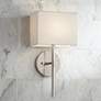 7_Possini Euro Favreau 16 1/4" High Brushed Nickel Wall Sconce Set of 2 more views