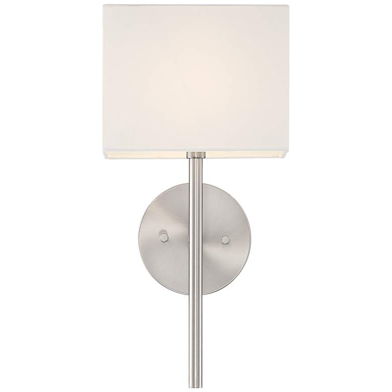Image 4 Possini Euro Favreau 16 1/4" High Brushed Nickel Wall Sconce more views