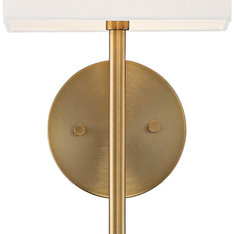 Image 3 Possini Euro Favreau 16 1/4 inch High Warm Brass Wall Sconce Set of 2 more views