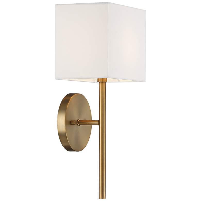 Image 5 Possini Euro Favreau 16 1/4" High Warm Brass Wall Sconce more views