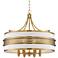 Possini Euro Felice 25" Wide Antique Brass Pendant Light