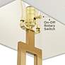 Possini Euro Felipe 28 1/4" Marble and Gold Open Rectangle Table Lamp in scene