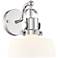 Possini Euro Fella 9 1/2" High Polished Nickel Wall Sconce