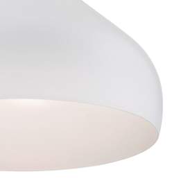 Image4 of Possini Euro Felton 13" Wide White and Wood Modern Mini Pendant more views
