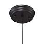 6_Possini Euro Felton 17 3/4" Black and Wood Finish Modern Dome Pendant more views