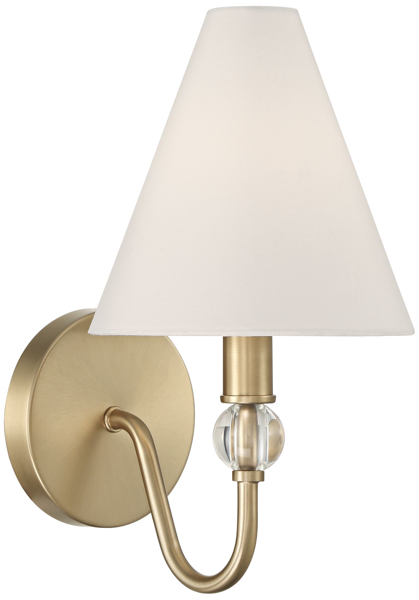 Image 2 Possini Euro Fillion 12 1/2" High Matte Brass Modern Shade Wall Sconce